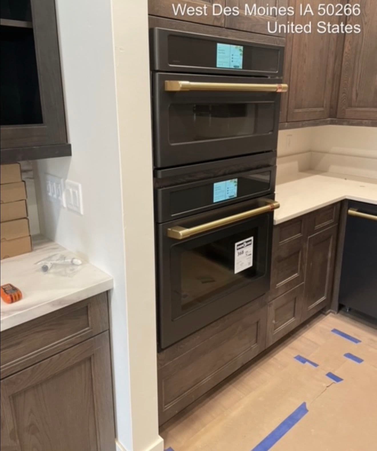 Gallery photos for Matte Black GE Café Pro Kitchen Build in West Des Moines: Image #4