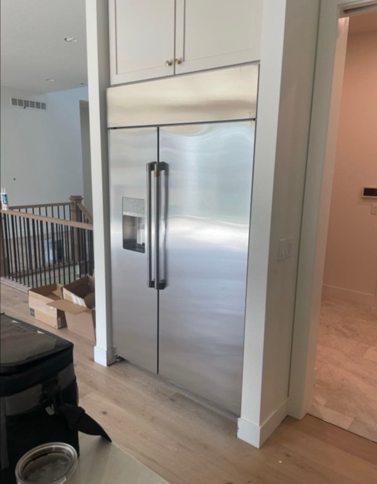 Café 48" Built-In Refrigerator and Pro Range Install in Johnston image