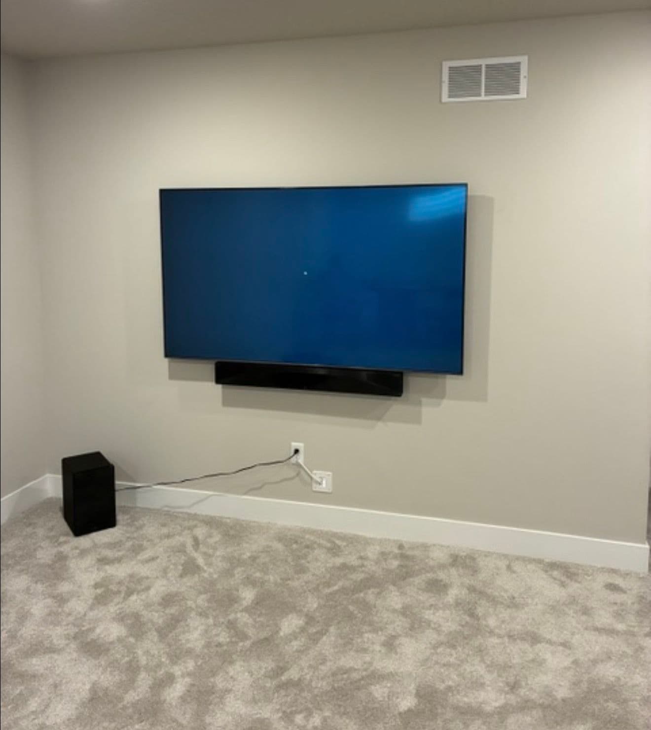 75-Inch TV and Sound Bar Mount in Johnston IA image