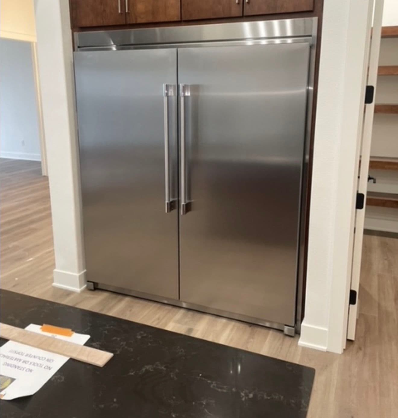 Project Triple Refrigerator Setup for a Large Family Kitchen image