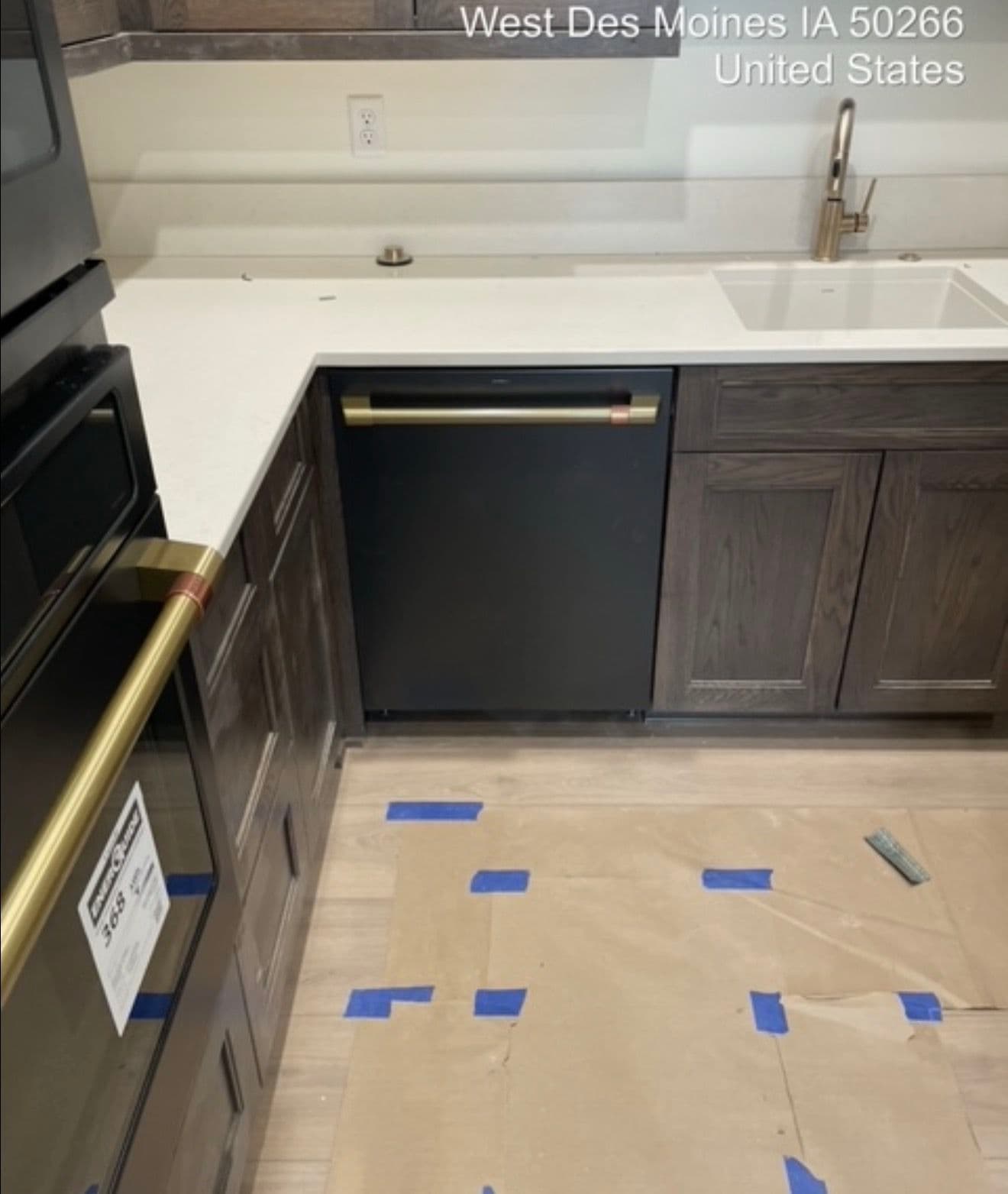 Gallery photos for Matte Black GE Café Pro Kitchen Build in West Des Moines: Image #1