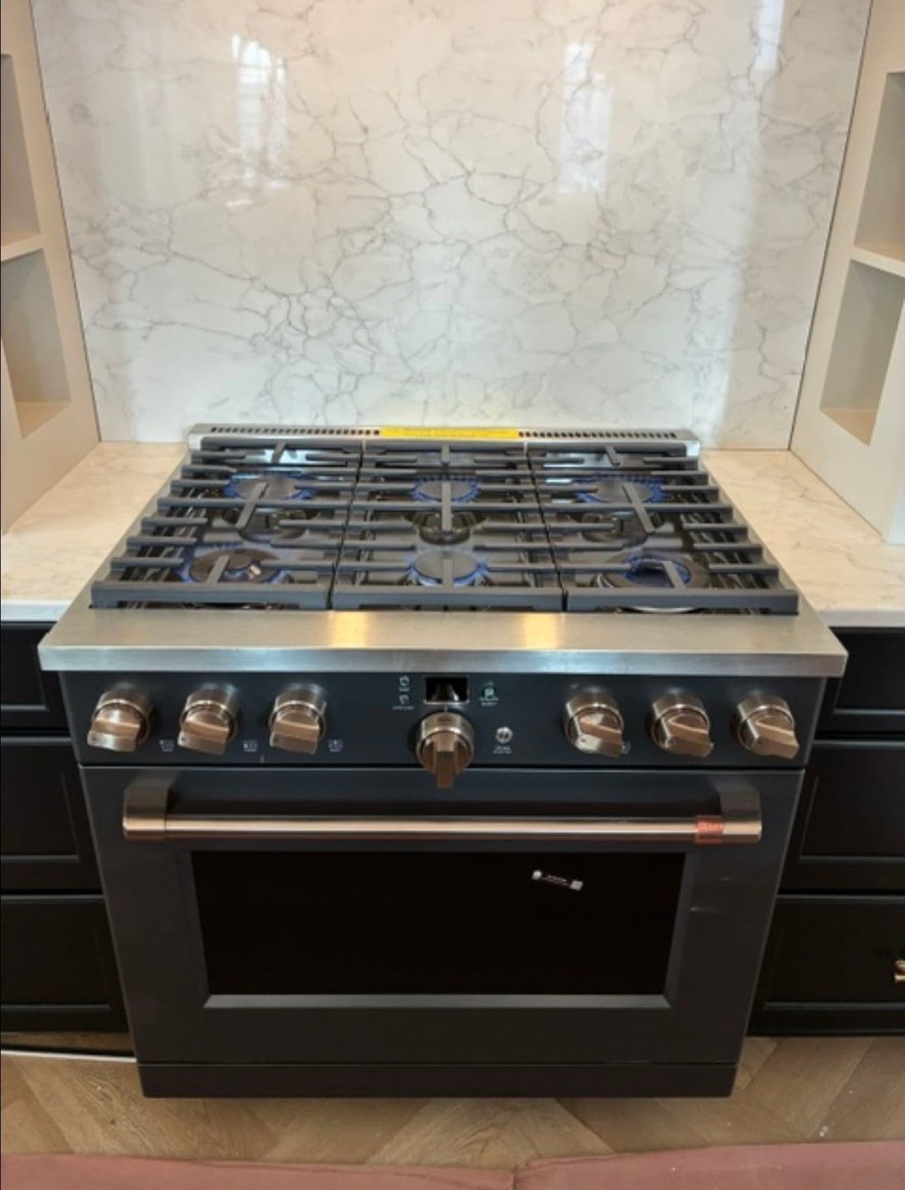 Gallery photos for Monogram Café Panel-Ready Appliance Install Almost Complete: Image #1