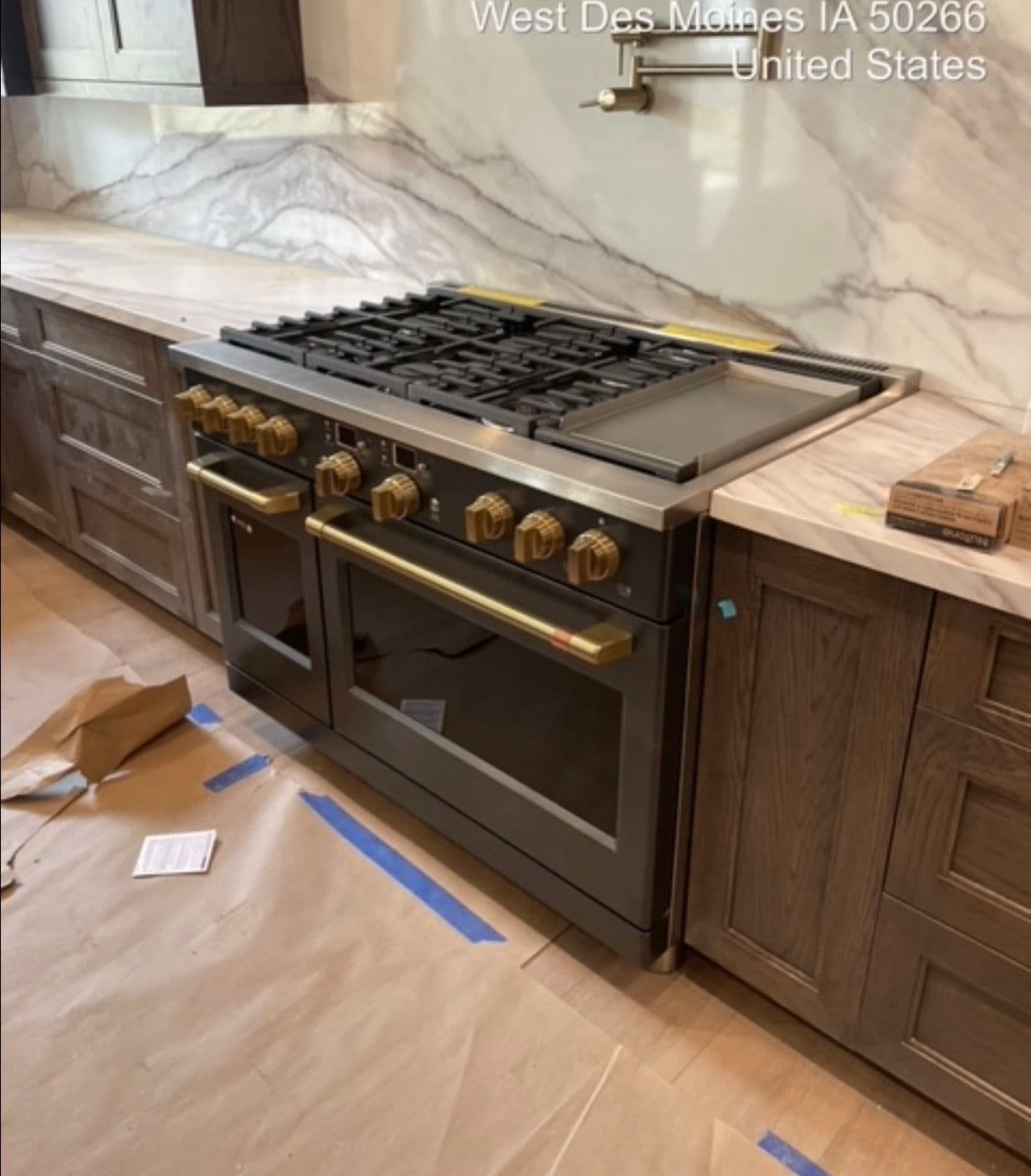 Gallery photos for Matte Black GE Café Pro Kitchen Build in West Des Moines: Image #3