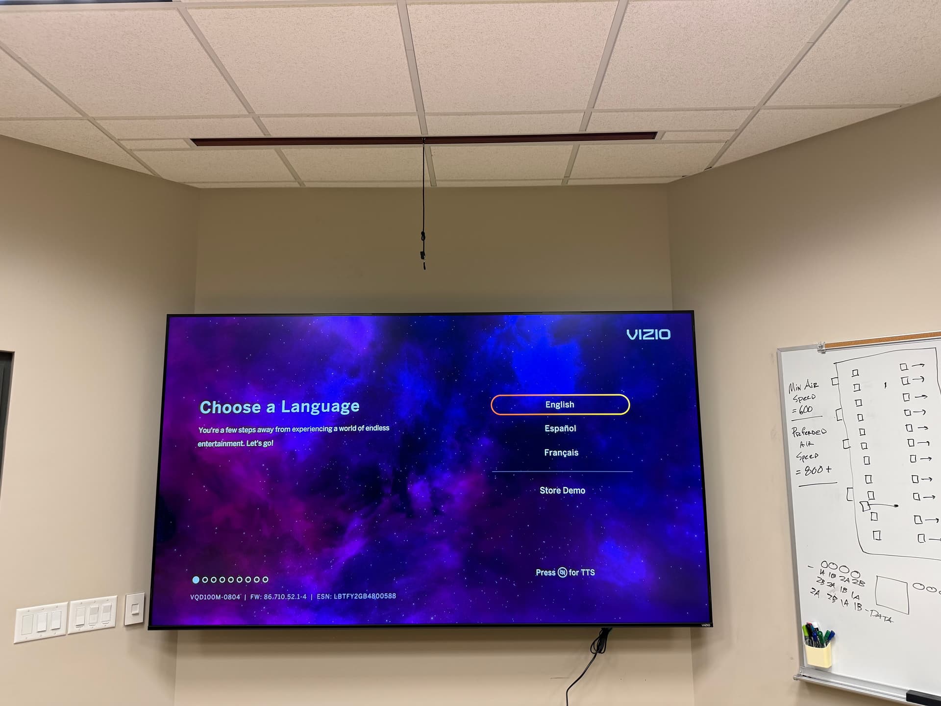 Gallery photos for 100-Inch Vizio Mounted in an Ames Conference Room: Image #1