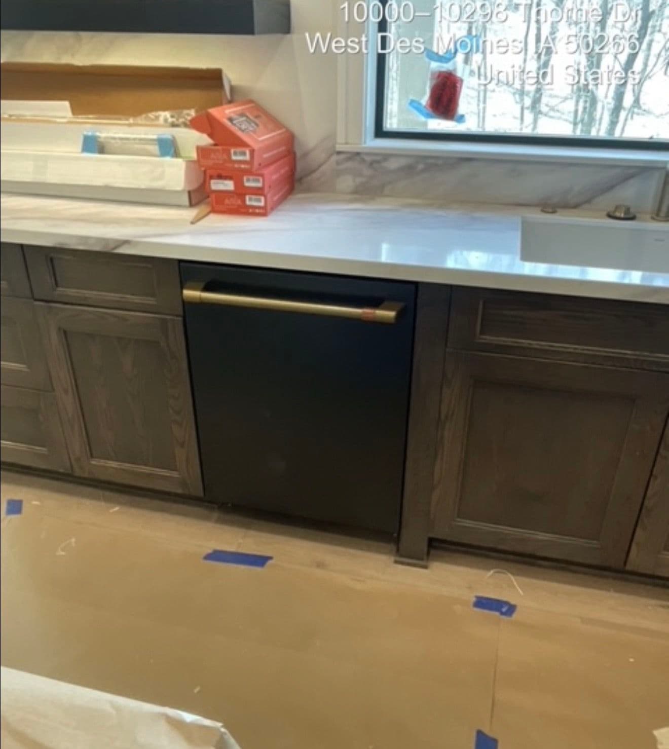 Gallery photos for Matte Black GE Café Pro Kitchen Build in West Des Moines: Image #2