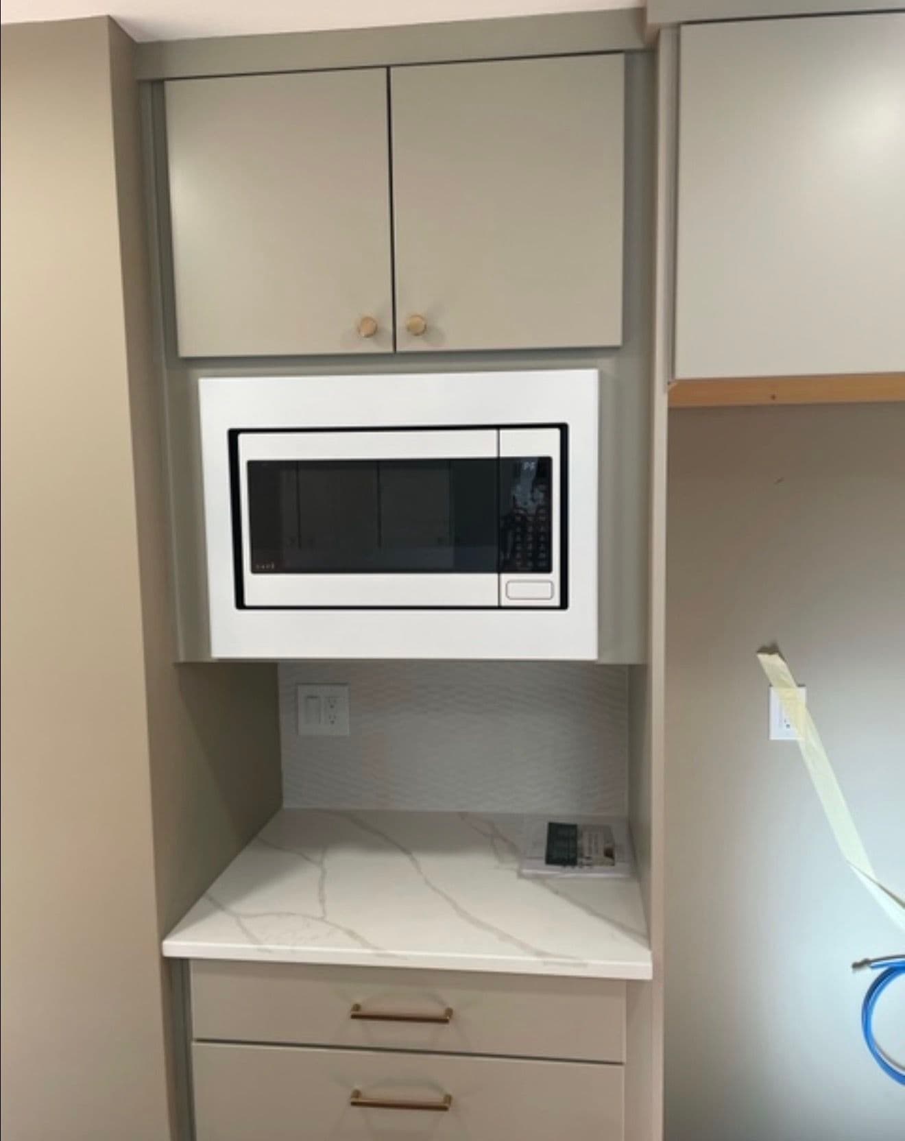 Gallery photos for Café Matt White Appliance Install That Ties a Kitchen Together: Image #1