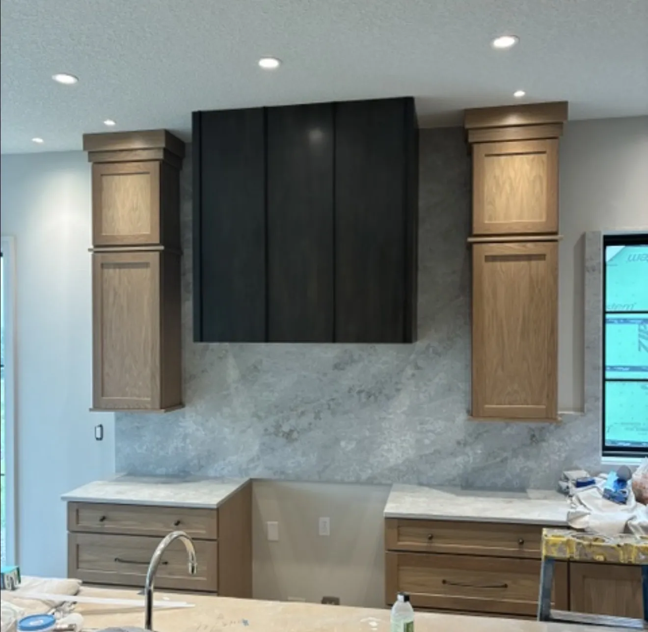 Gallery photos for Massive Copper Hood Strout Install with 42-Inch Insert: Image #4